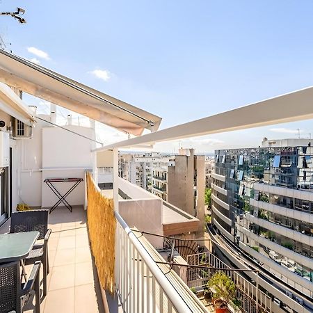 Elegant, Modern & Spacious Apartment In Thessaloniki With Balcony ภายนอก รูปภาพ